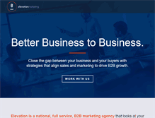 Tablet Screenshot of elevationb2b.com